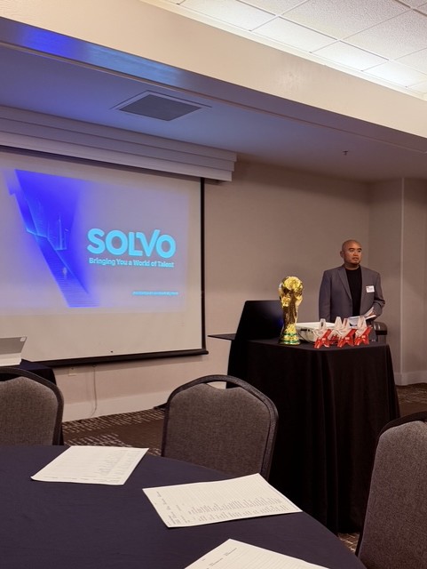Kristoff presenting Solvo at BNI