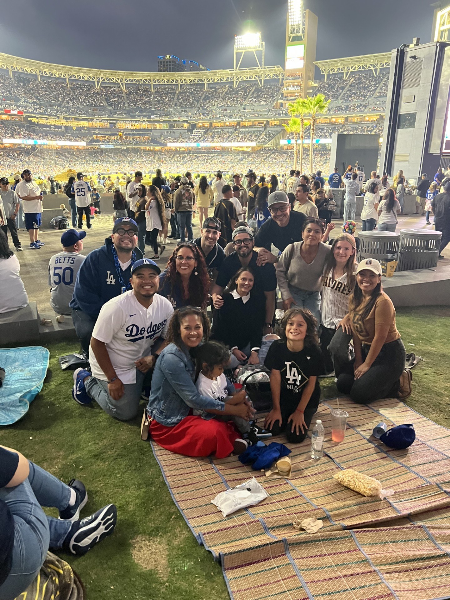 Solvo team members and their families at an informal outing together